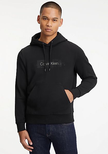Calvin Klein Kapuzensweatshirt BOX STRIPED LOGO HOODIE mit Kordelzug an der günstig online kaufen
