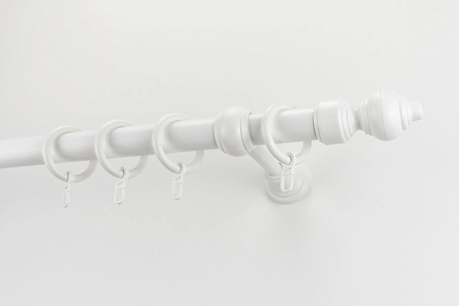 GARESA Gardinenstange "STANDARD" Ø 28 mm 1 läufig-läufig Wunschmaßlänge Vor günstig online kaufen