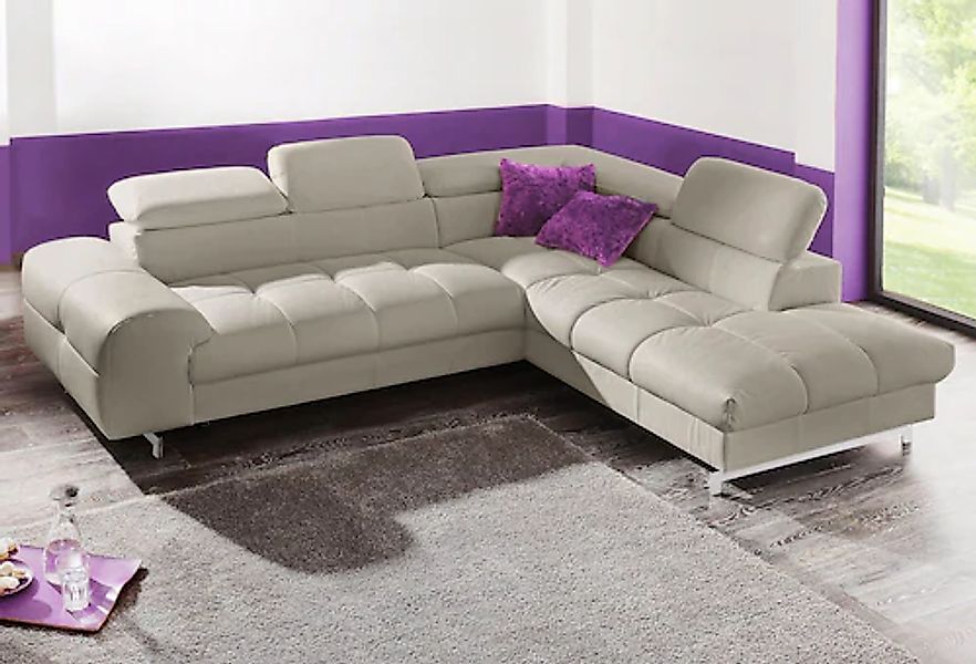 COTTA Polstergarnitur »Chef L-Form«, (Set), Set bestehend aus: Ecksofa mit günstig online kaufen
