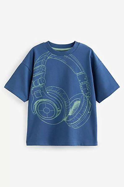 Next T-Shirt Relaxed Fit Kurzarm-T-Shirt mit Grafikprint (1-tlg) günstig online kaufen