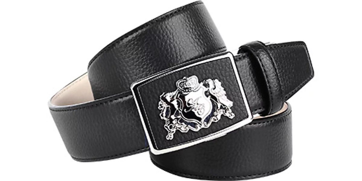 Anthoni Crown Gürtel schwarz 18C10L günstig online kaufen