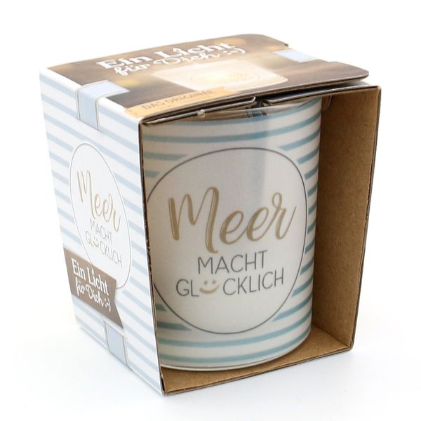 Dekohelden24 Windlicht Windlichtglas inkl.1 Teelicht, Meer günstig online kaufen