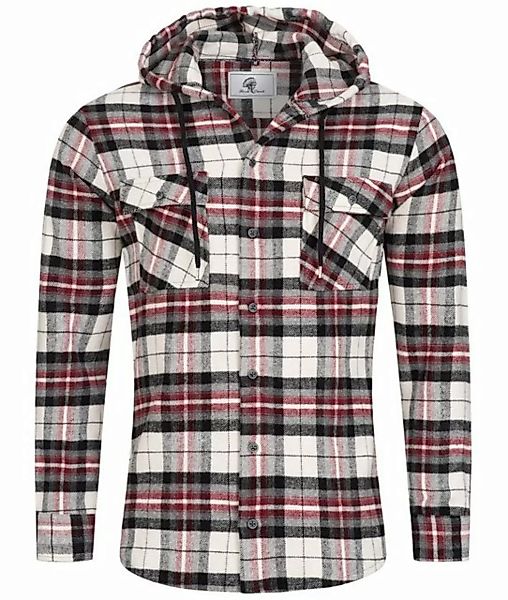 Rock Creek Flanellhemd Herren Hemd Flanellhemd mit Kapuze H-257 günstig online kaufen