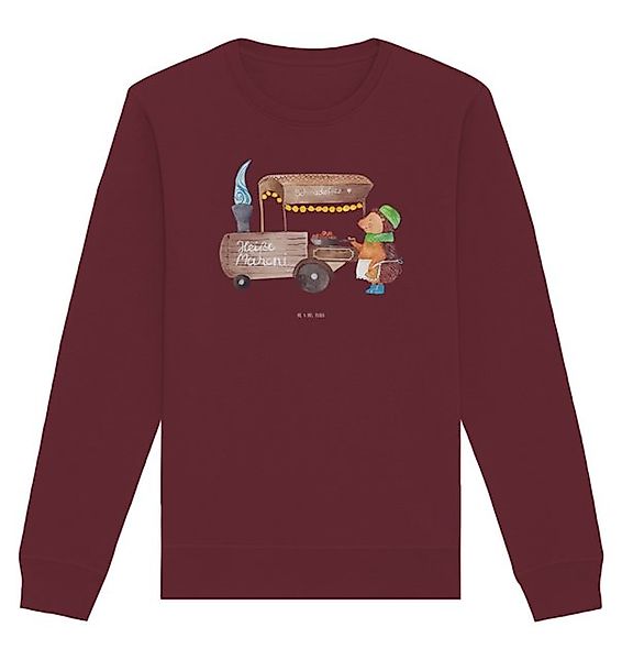 Mr. & Mrs. Panda Longpullover Größe XXL Igel Maronen - Burgundy - Geschenk, günstig online kaufen