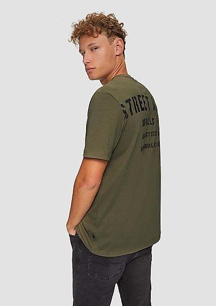 QS Kurzarmshirt T-Shirt mit Front- und günstig online kaufen