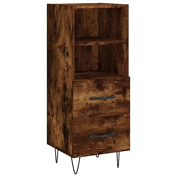 vidaXL Sideboard Räuchereiche 34,5x34x90 cm Holzwerkstoff 828665 günstig online kaufen