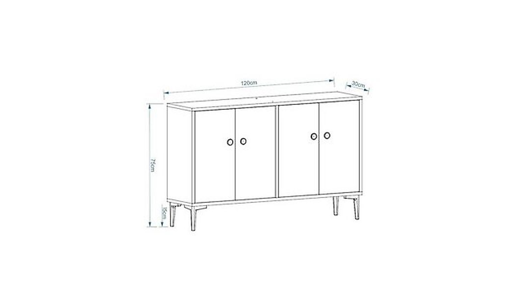 Skye Decor TV-Schrank 100% MELAMINE COATED PARTICLE BOARD, 75 cm x 30 cm x günstig online kaufen