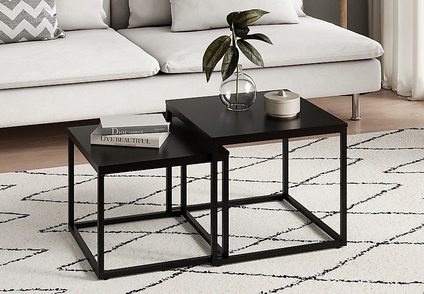 Home Collective Couchtisch 2er Set Beistelltisch Wohnzimmertisch modern run günstig online kaufen