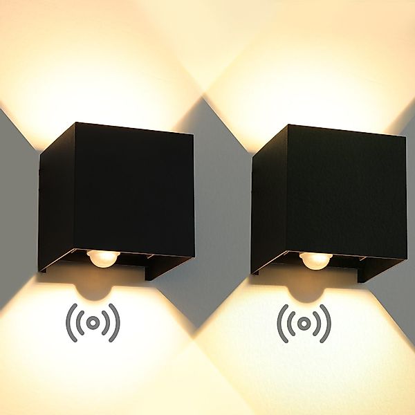 WILGOON Wandleuchte 10W LED Wandlampe Aussen günstig online kaufen