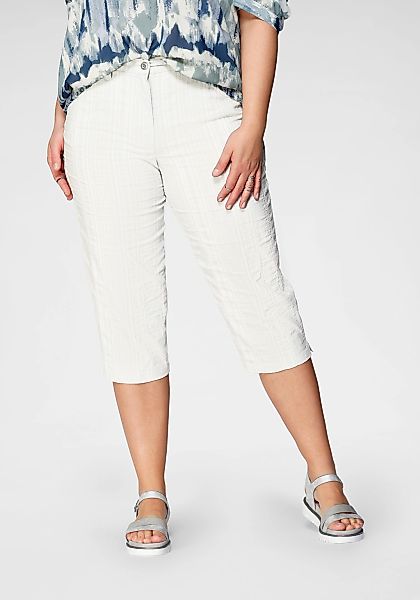 KjBRAND Caprihose "Babsie: bequemer Oberschenkel" Sommerhose mit Strukturmu günstig online kaufen
