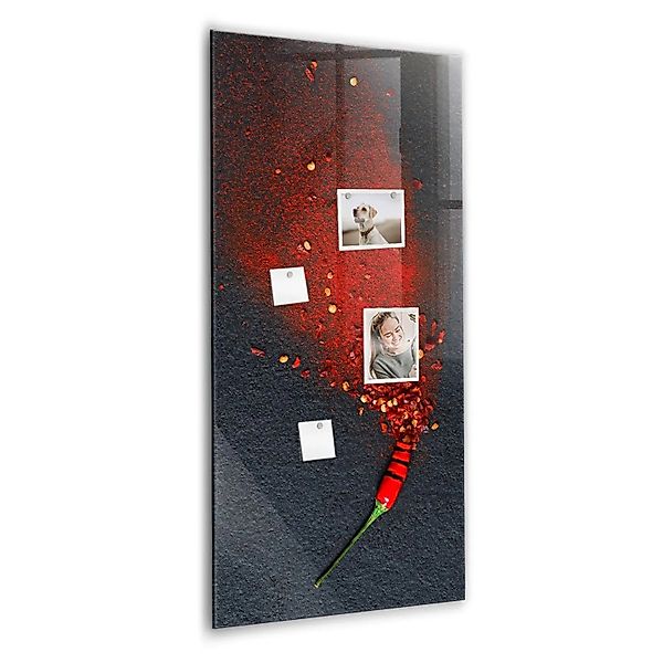 Tulup Schreib Magnettafel Paprikapulver 60x120 cm Magnettafel Wohnzimmer Gl günstig online kaufen