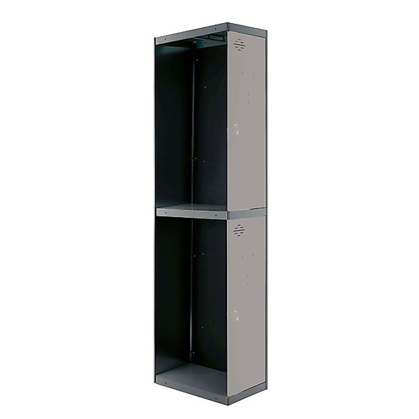 PROREGAL Spind AMEGO HxBxT 180 x 40 x 50 cm 2 Abteile Anbaumodul Anthrazit- günstig online kaufen