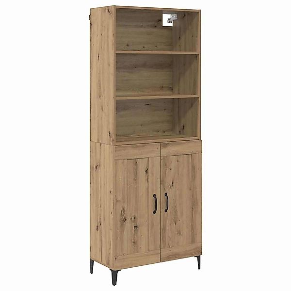 vidaXL Sideboard Wandmontiert 2 Stk Artisan-Eiche Holzwerkstoff 3403590 günstig online kaufen