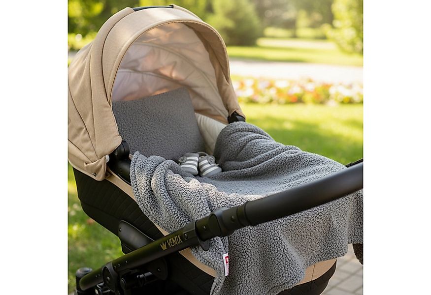 Babydecke BOUCLÉ 60x75 cm Winter Babydecke für Kinderwagen & Bett Weich, Wa günstig online kaufen