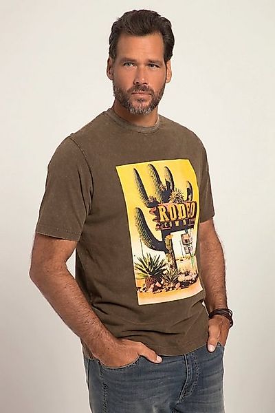 JP1880 T-Shirt T-Shirt Halbarm Fotoprint Vintage Look Brustprint günstig online kaufen