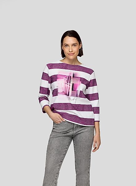 Rabe 3/4-Arm-Shirt im Streifen-Design und mit günstig online kaufen