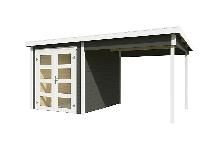 Nordic Holz Gartenhaus-Anbaudach "ZAMBEZI ANBAU 250x", Flachdach günstig online kaufen