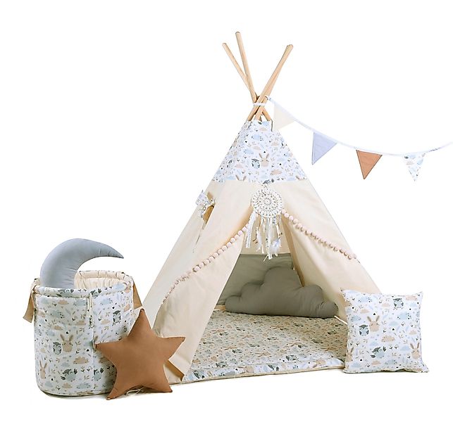 Rainbow Kids Tipi-Zelt Kinderzelt Spielzelt Teepee günstig online kaufen