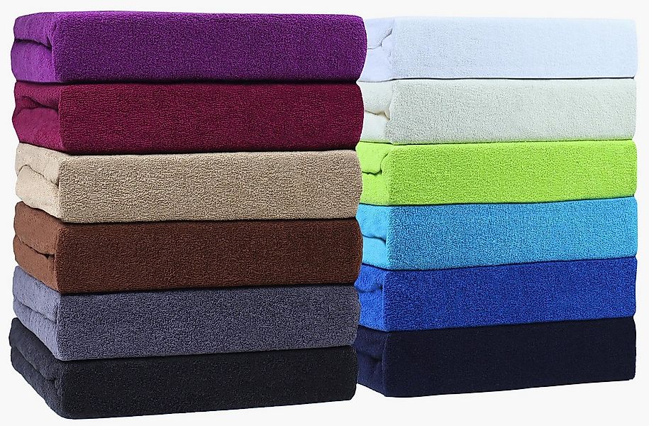 NatureMark Spannbettlaken Sanforisierte Frottee Spannbettlaken, 80% Baumwol günstig online kaufen