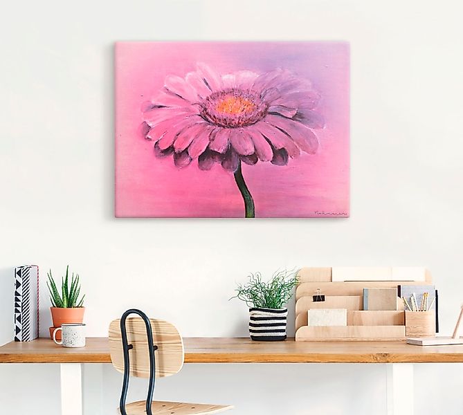 Artland Leinwandbild "Gerbera", Blumen, (1 St.), auf Keilrahmen gespannt günstig online kaufen