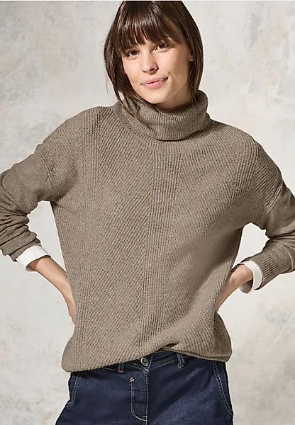 Cecil Rollkragenpullover, aus softem Materialmix günstig online kaufen