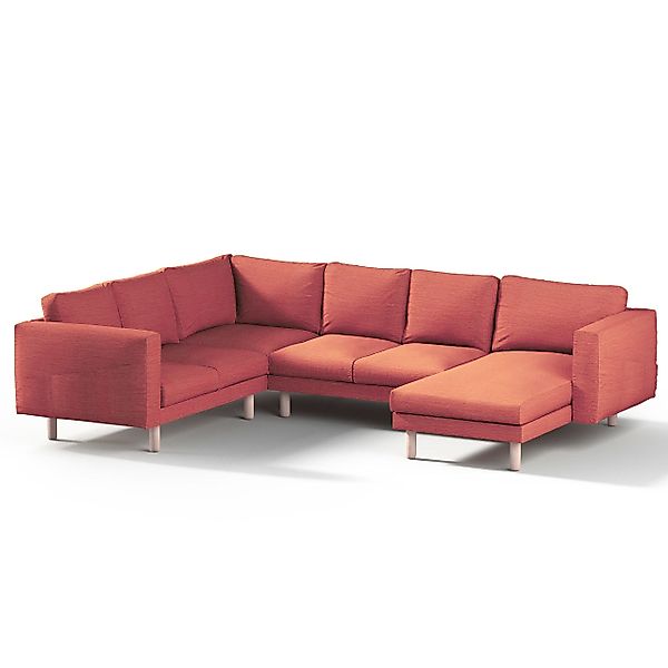 Bezug für Norsborg 5-Sitzer Ecksofa mit Recamiere, ziegelrot, Norsborg Bezu günstig online kaufen