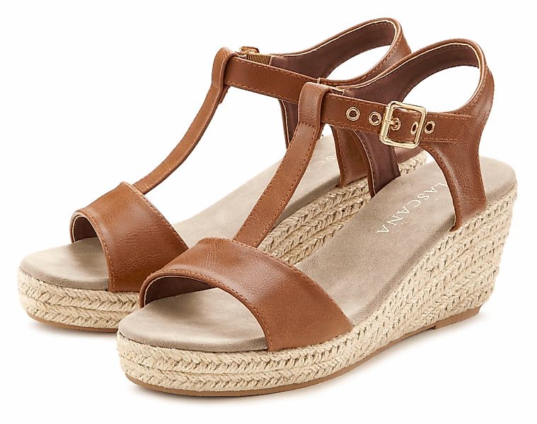 LASCANA Sandalette "Sommerschuh", Sandale, Sommerschuh mit Keilabsatz VEGAN günstig online kaufen