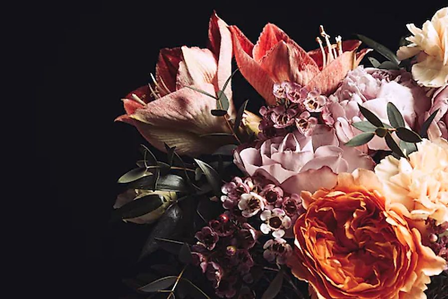 A.S. Création Vliestapete »Fototapete Blumenbouquet Dunkel mit Rosen & Lili günstig online kaufen