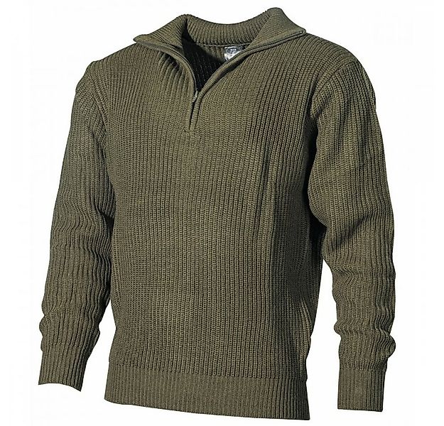 MFH Troyer Isländer Pullover, Troyer, oliv, mit Reißverschluß - XXL günstig online kaufen