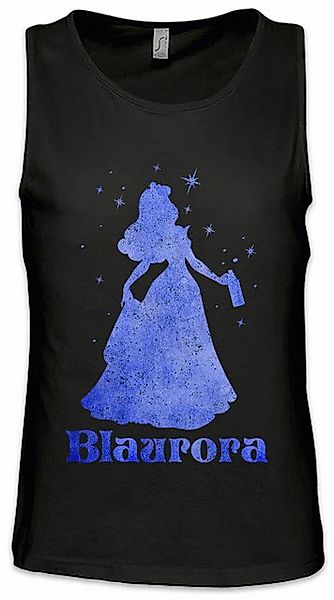 Urban Backwoods Tanktop Blaurora Ärmelloses T-Shirt Blau Besoffen Karneval günstig online kaufen