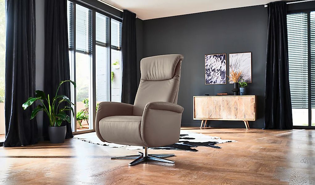 Home affaire Relaxsessel "Cartore Chromfuß, mit manueller oder motorischer günstig online kaufen