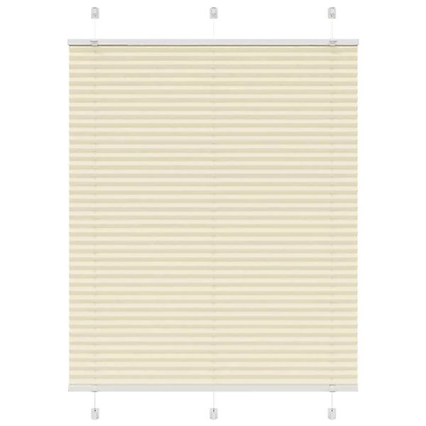 vidaXL Plissee Creme 110x150 cm Stoffbreite 109,4 cm Polyester 4015298 günstig online kaufen