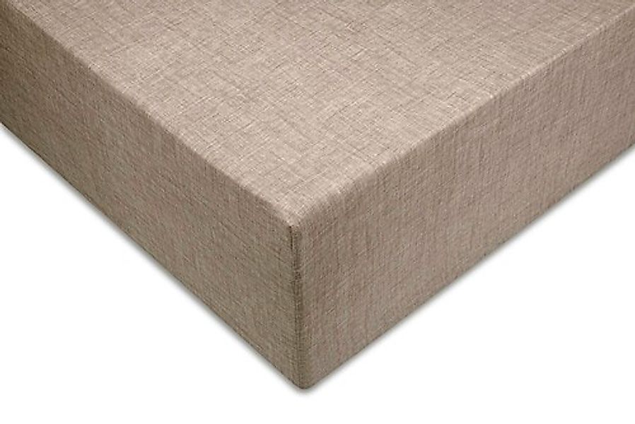 ZO HOME Spannbettlaken »Lino«, Laken aus 100% Baumwolle, Linen-look Print, günstig online kaufen