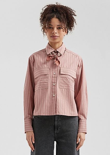 QS Langarmbluse Bluse Verkürzte Bluse im günstig online kaufen