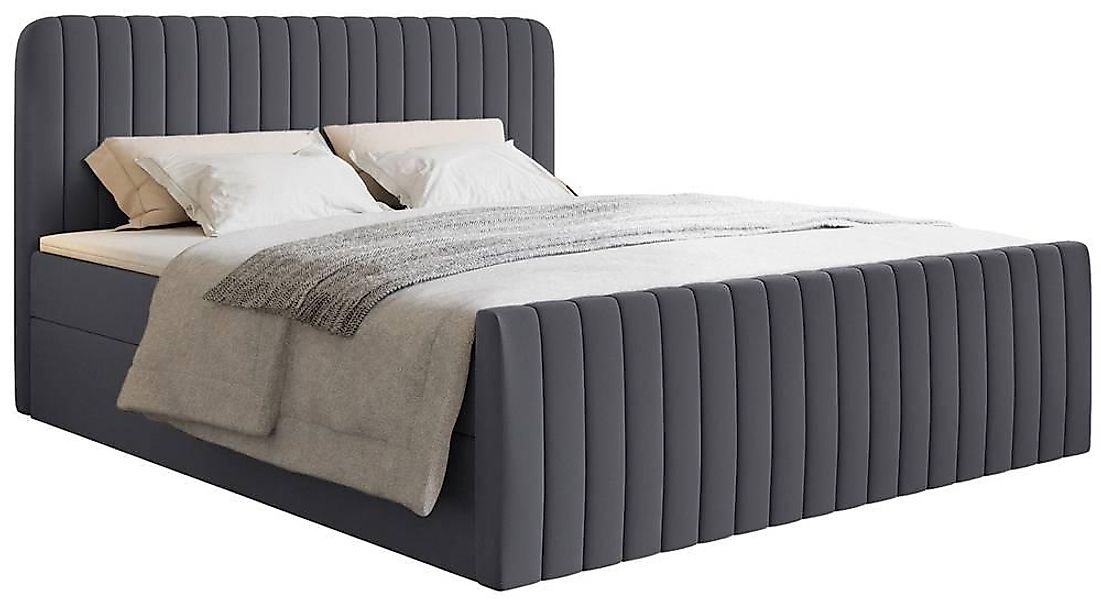 NADUVI Collection | Boxspringbett Adrien Chenille mit Stauraum 180x200 günstig online kaufen