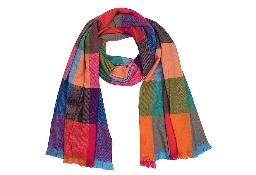 MIRROSI Modeschal weicher und warmer karierter Schal Kurze Fransen, 70x200 günstig online kaufen