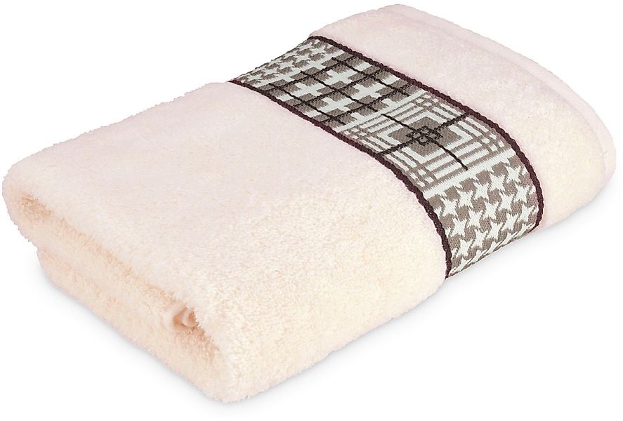 Möve for frottana Badetuch "Fjord" mit tollem Uni Karo günstig online kaufen