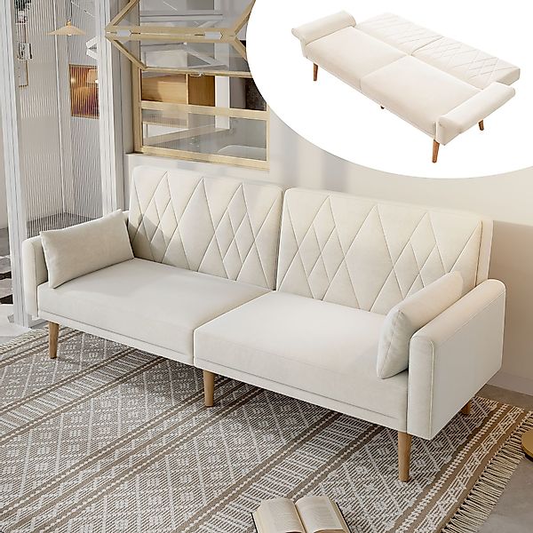 Ulife Schlafsofa Loungesofa, Kleines Sofa, Zweisitzer-Sofa günstig online kaufen