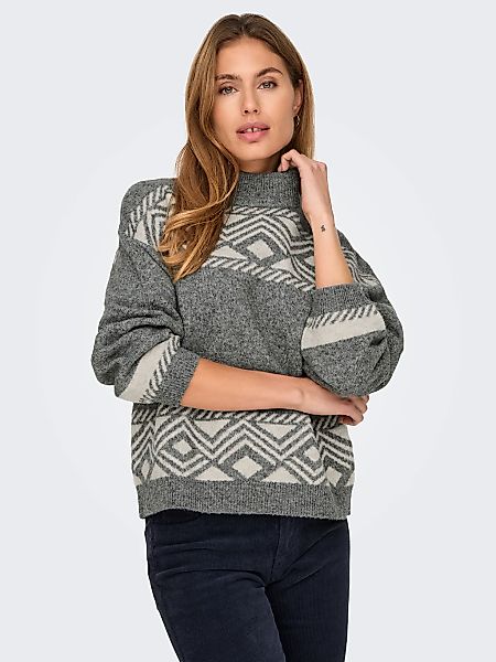 ONLY Stehkragenpullover "ONLVICTORIA L/S PULLOVER KNT NOOS" günstig online kaufen
