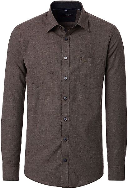 Casa Moda Freizeithemd Structure Braun - Größe 5XL günstig online kaufen
