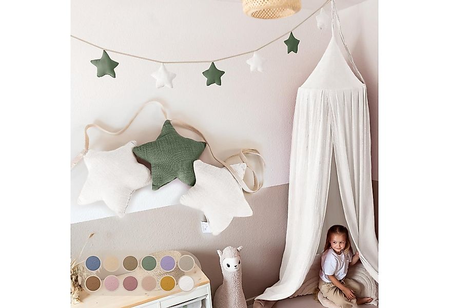 lilimaus Wimpelkette Handgemachte Wimpelkette für Kinderzimmer aus Musselin günstig online kaufen