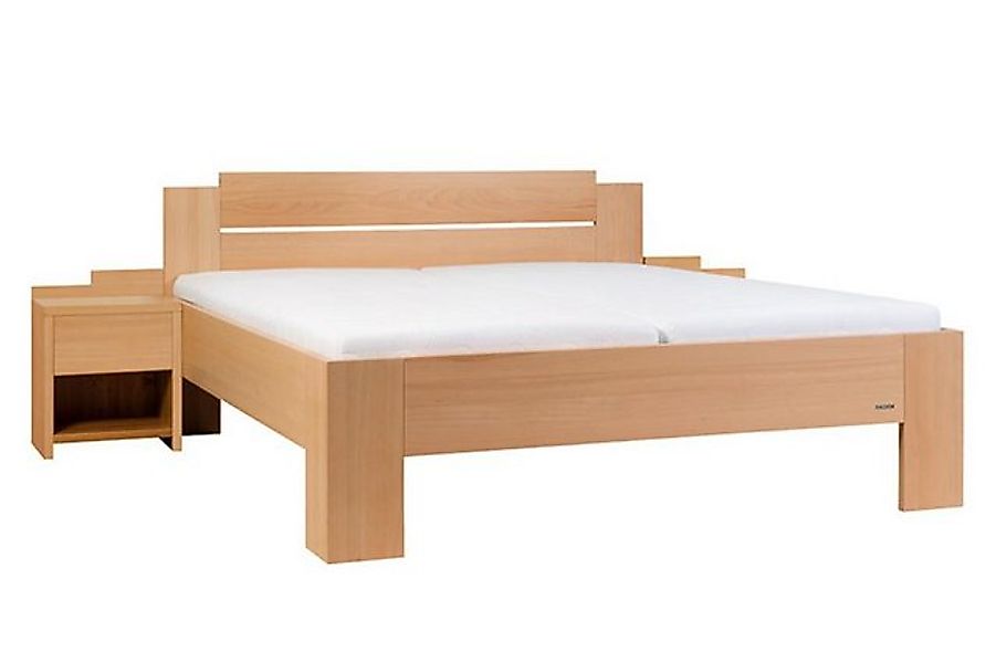 Natur24 Bett Massivholz Doppelbett aus Buche günstig online kaufen