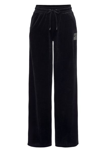 Vivance Nickihose mit glänzendem Schmucksteinchen Wording günstig online kaufen