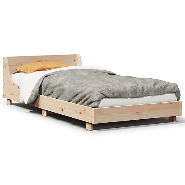 vidaXL Bett, Massivholzbett ohne Matratze 75x190 cm Kiefernholz günstig online kaufen