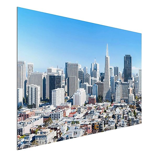 Alu-Dibond Bild San Francisco Skyline günstig online kaufen