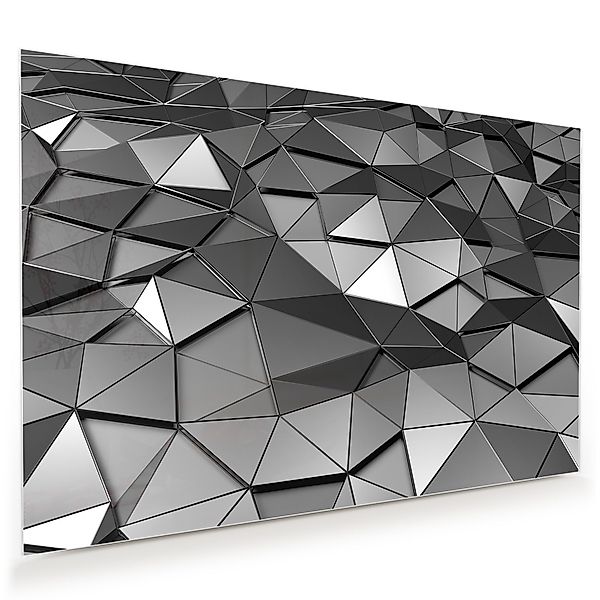 Primedeco Glasbild Wandbild Metall Oberfläche mit günstig online kaufen