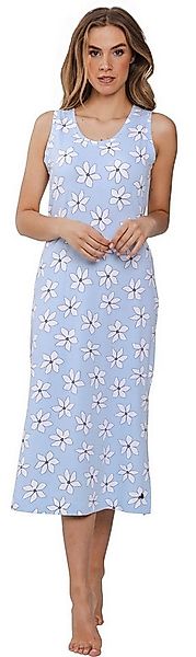 Rebelle Nachthemd Modisches Damen Schlafshirt lang ohne Arm (1-tlg) Blumen günstig online kaufen