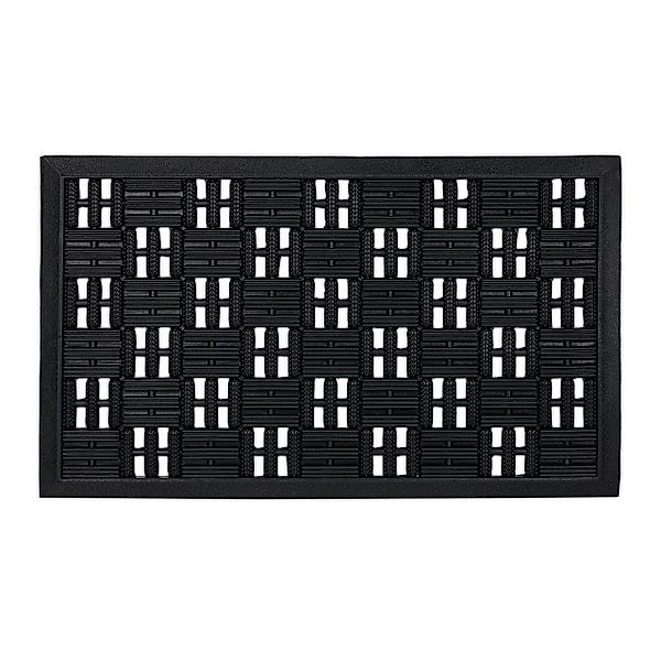 relaxdays Fußmatte Gummi Fußmatte in Gitter-Optik, günstig online kaufen