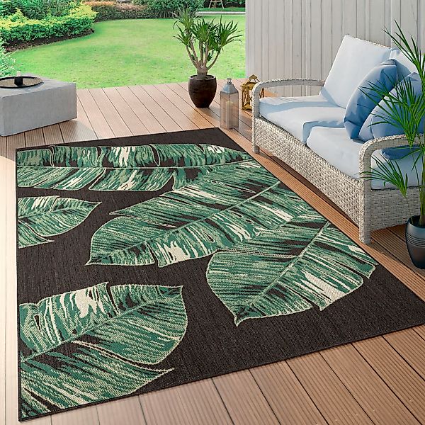 Paco Home Teppich »Ostende 553«, rechteckig, 4 mm Höhe, Flachgewebe, Motiv günstig online kaufen