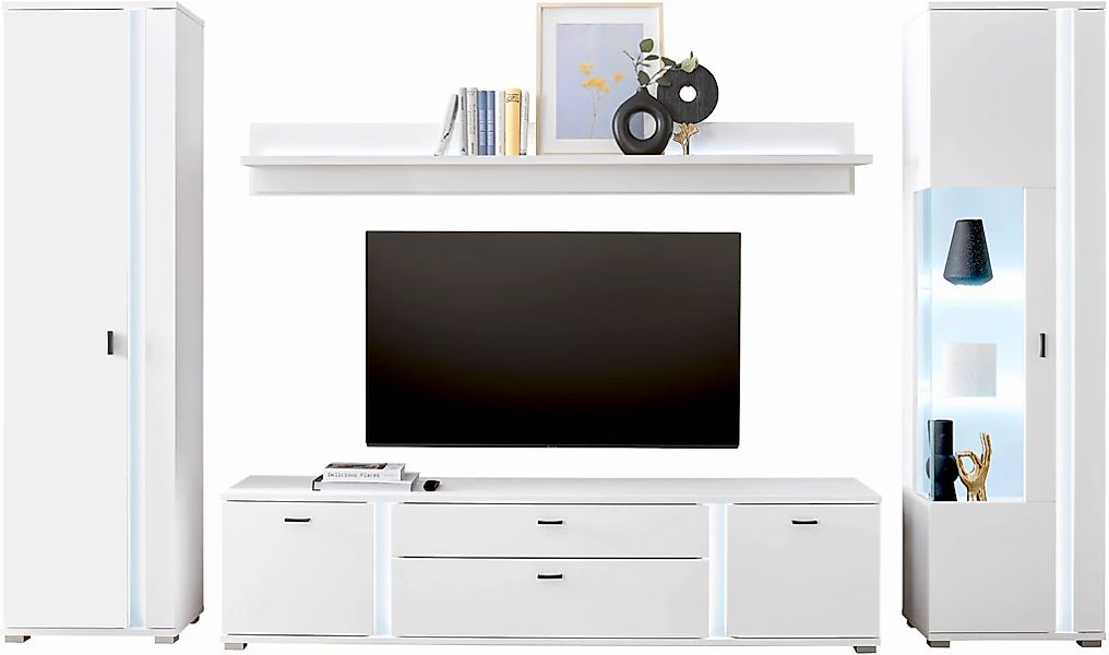 Home affaire Wohnwand "LONG ISLAND" Set, 4 Stk. tlg. günstig online kaufen